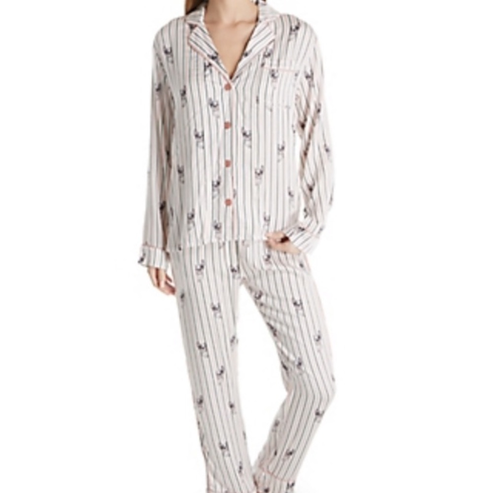 PJ Salvage Boston Terrier Dog Animal Pajamas XL